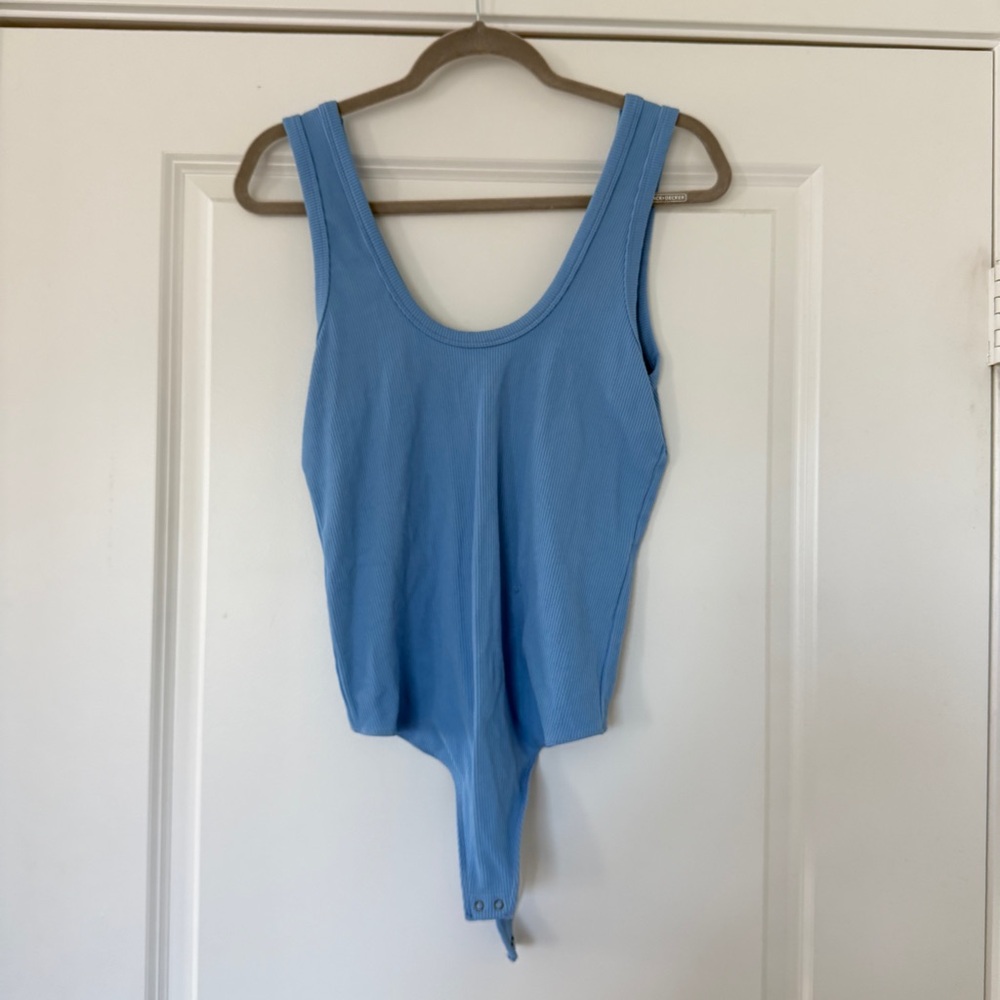 Abercrombie Women's Blue Soft Sleeveless Bodysuit